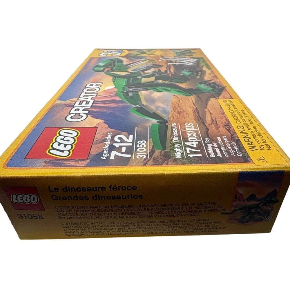 LEGO Creator 31058 Mighty Dinosaurs 3-in-1 T-Rex Triceratops Pterodactyl 174pcs‎